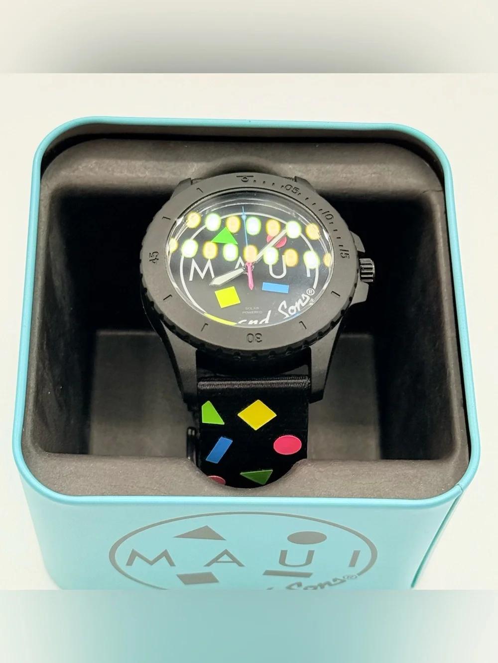 Fossil x Maui and Sons LE1150 Solar Watch Limited Edition 80s Retro 1036/1340